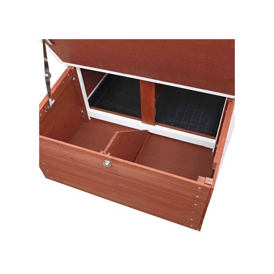 Trixie - Natura Kippenhok Grenenhout Bruin / Wit 183x80x107 cm