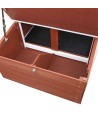 Trixie - Natura Kippenhok Grenenhout Bruin / Wit 183x80x107 cm