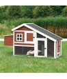Trixie - Natura Kippenhok Grenenhout Bruin / Wit 183x80x107 cm