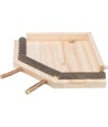 Trixie Landingsplaats Met Zitstokken Hout Naturel 19X19 CM