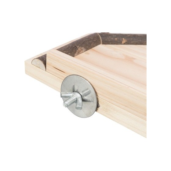 Trixie Landingsplaats Met Zitstokken Hout Naturel 19X19 CM