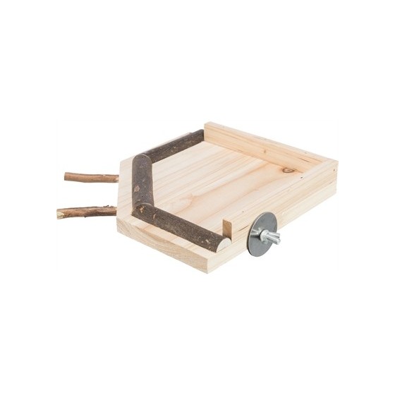 Trixie Landingsplaats Met Zitstokken Hout Naturel 19X19 CM