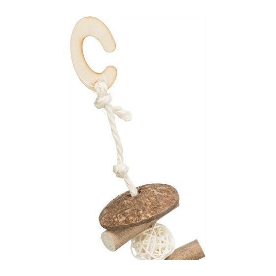 Trixie Knabbelschommel Kokosnoot/Hout/Rotan 20X30 CM