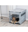 Trixie Bench Homekennel Polyrotan Lichtgrijs 58X77X60 CM
