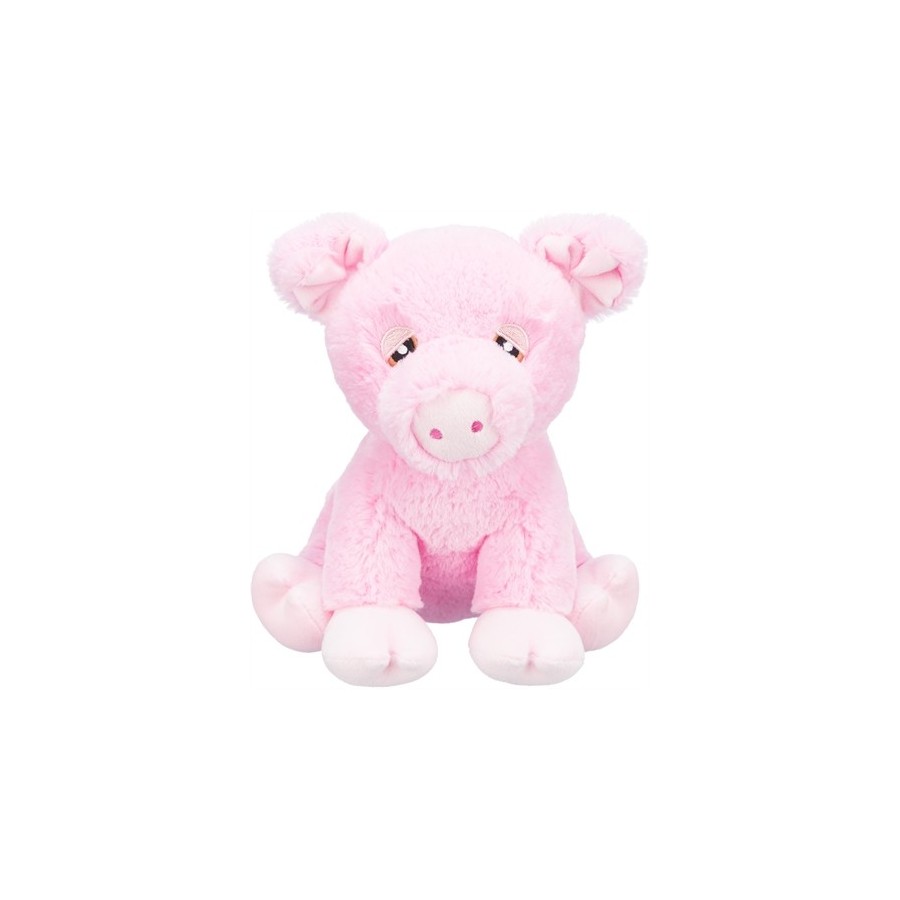 Trixie Be Eco Varkentje Edison Pluche Gerecycled Roze 24 CM