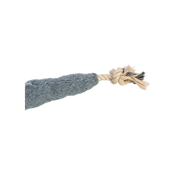 Trixie Be Nordic Aal Karl Pluche / Touw Grijs 75 CM