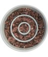 Trixie Voerbak Slowfeeding Keramiek Grijs / Blauw 17X17 CM 900 ML