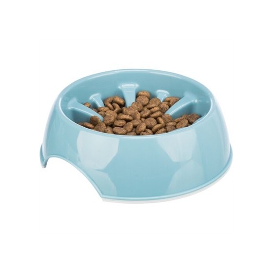 Trixie Voerbak Slowfeeding Kunststof / Tpr Assorti 16 CM 300 ML