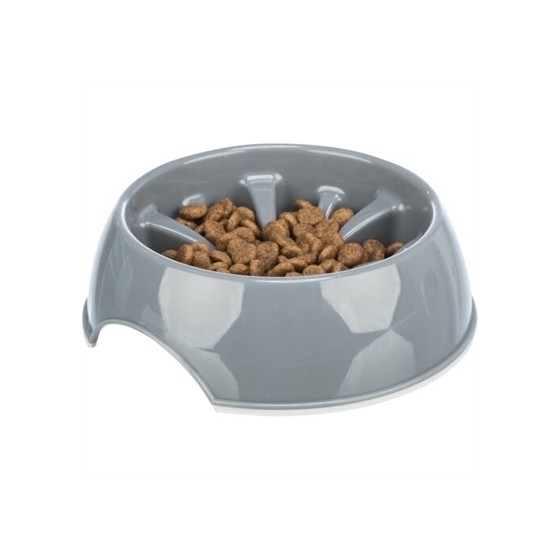 Trixie Voerbak Slowfeeding Kunststof / Tpr Assorti 16 CM 300 ML