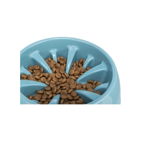 Trixie Voerbak Slowfeeding Kunststof / Tpr Assorti 20 CM 800 ML