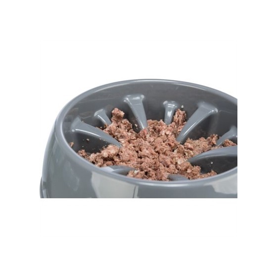 Trixie Voerbak Slowfeeding Kunststof / Tpr Assorti 25 CM 1,4 LTR