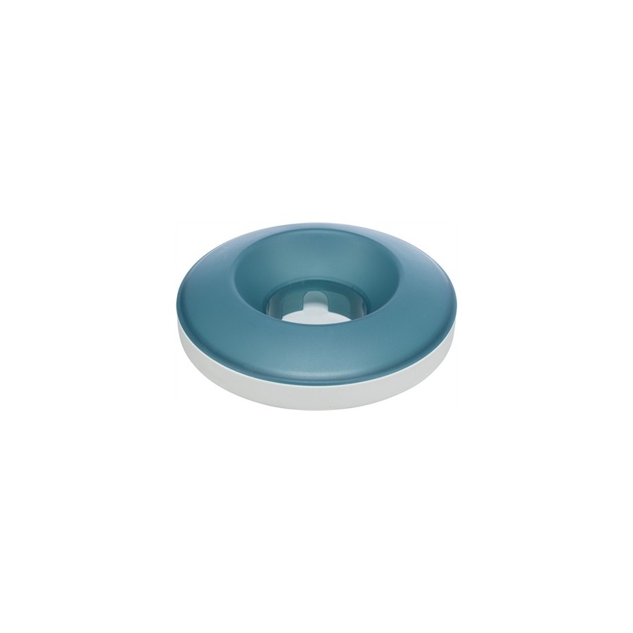 Trixie Slowfeeding Rocking Bowl Kunststof / Tpr Grijs / Blauw 23X23 CM 500 ML