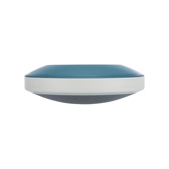 Trixie Slowfeeding Rocking Bowl Kunststof / Tpr Grijs / Blauw 23X23 CM 500 ML