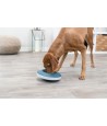 Trixie Slowfeeding Rocking Bowl Kunststof / Tpr Grijs / Blauw 23X23 CM 500 ML