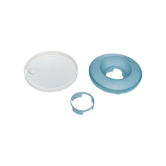 Trixie Slowfeeding Rocking Bowl Kunststof / Tpr Grijs / Blauw 23X23 CM 500 ML