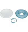 Trixie Slowfeeding Rocking Bowl Kunststof / Tpr Grijs / Blauw 23X23 CM 500 ML