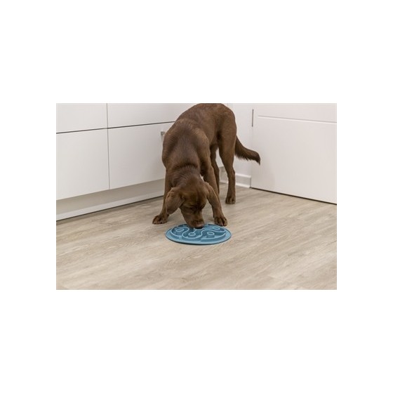 Trixie Voermat Slowfeeding Tpe Blauw 28X28 CM