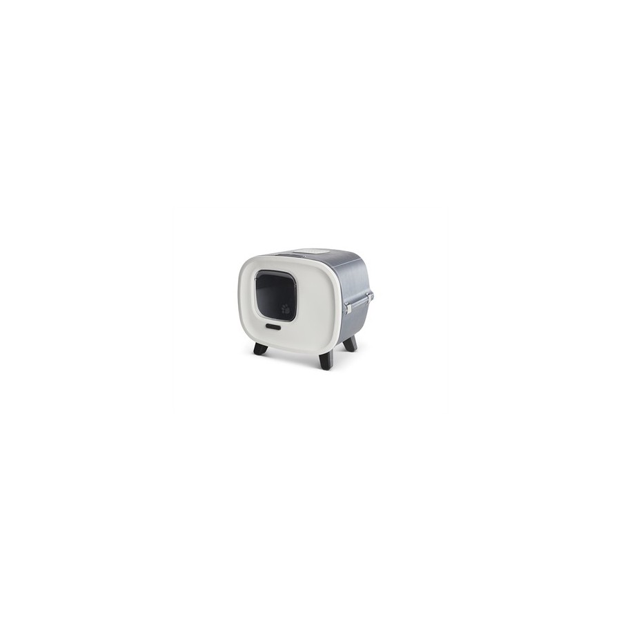 Savic - Kattenbak Mira Deluxe Antraciet/Wit. 56x45x50,5cm
