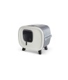 Savic - Kattenbak Mira Deluxe Antraciet/Wit. 56x45x50,5cm