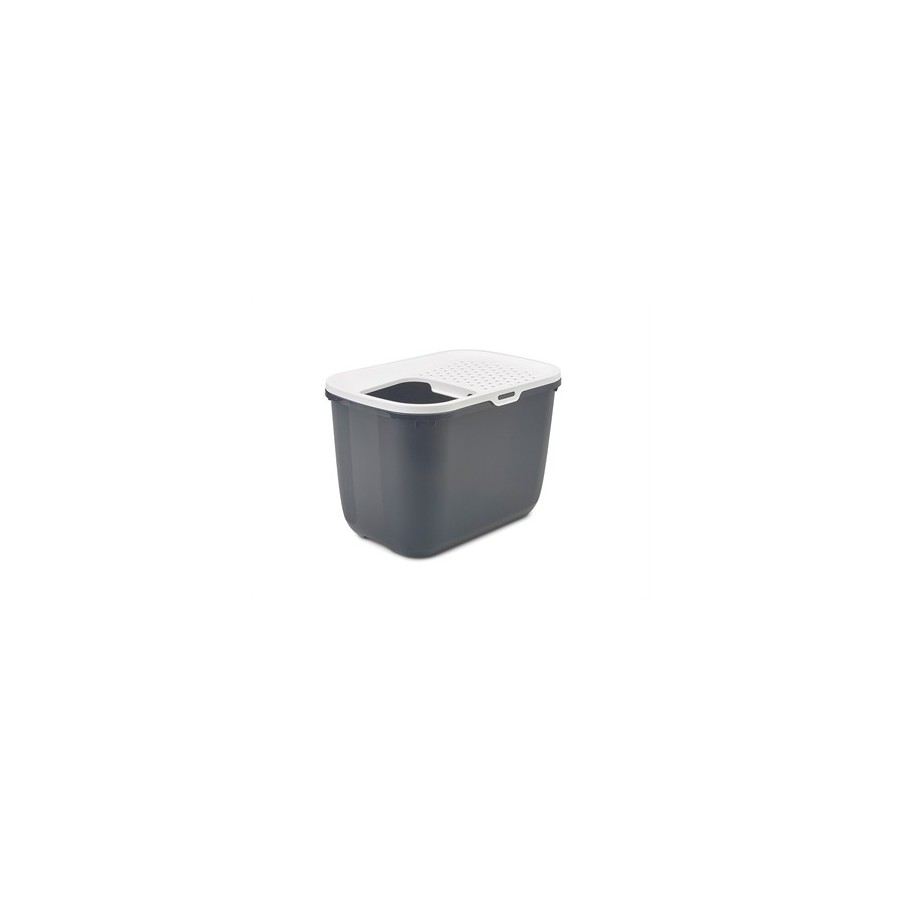 Savic Kattenbak Hop In Antraciet / Wit 58,5X39X39,5 CM