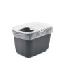 Savic Kattenbak Hop In Antraciet / Wit 58,5X39X39,5 CM