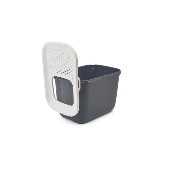 Savic Kattenbak Hop In Antraciet / Wit 58,5X39X39,5 CM