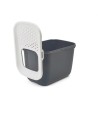 Savic Kattenbak Hop In Antraciet / Wit 58,5X39X39,5 CM
