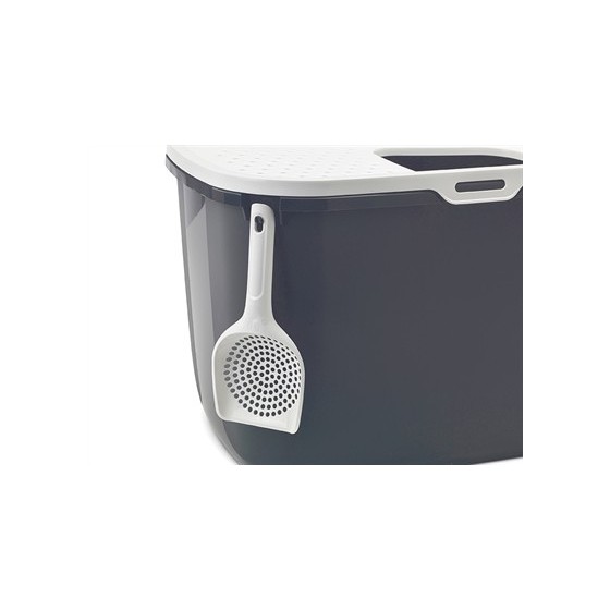 Savic Kattenbak Hop In Antraciet / Wit 58,5X39X39,5 CM