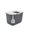 Savic Kattenbak Hop In Antraciet / Wit 58,5X39X39,5 CM
