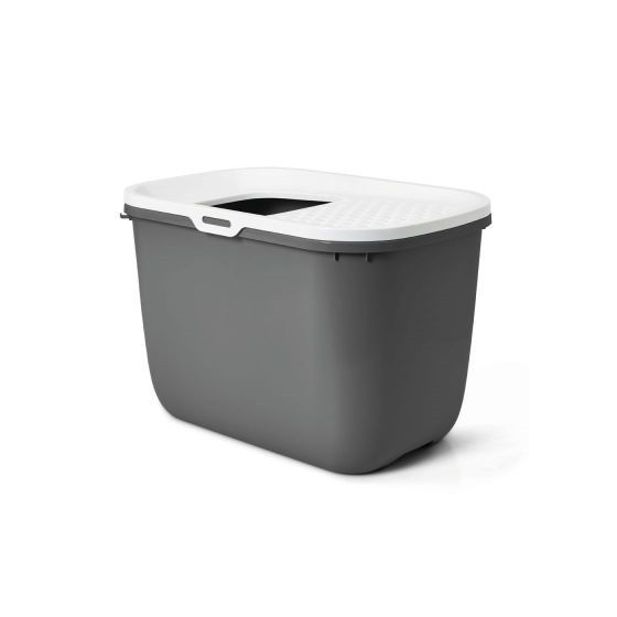 Savic Kattenbak Hop In Antraciet / Wit 58,5X39X39,5 CM