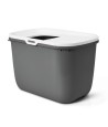 Savic Kattenbak Hop In Antraciet / Wit 58,5X39X39,5 CM