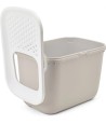 Savic Kattenbak Hop In Wit / Mokka 58,5X39X39,5 CM