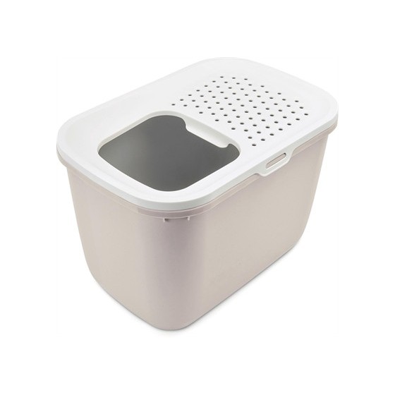 Savic Kattenbak Hop In Wit / Mokka 58,5X39X39,5 CM