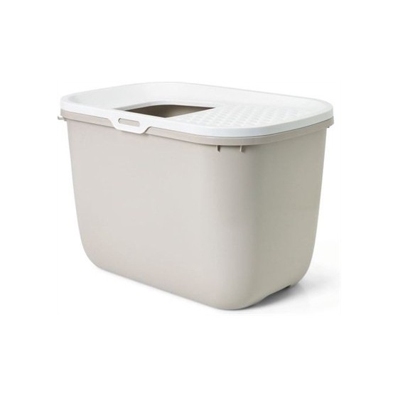 Savic Kattenbak Hop In Wit / Mokka 58,5X39X39,5 CM