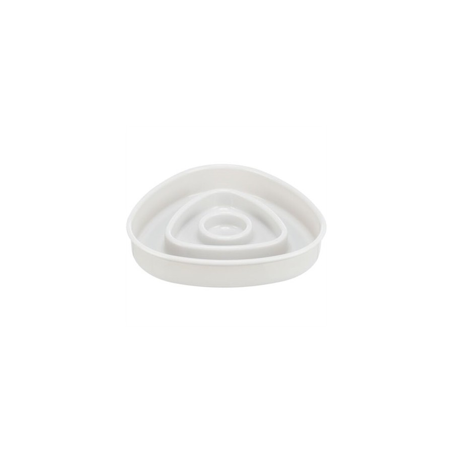 Trixie Voerbak Slowfeeding Kunststof / Tpr Grijs 15X15 CM 350 ML