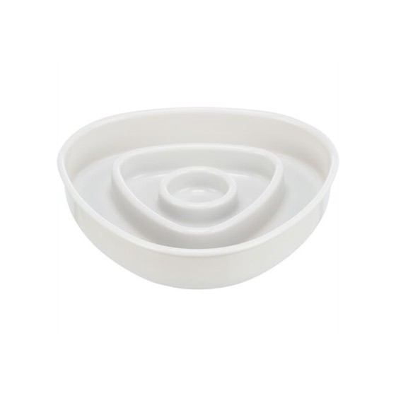 Trixie Voerbak Slowfeeding Kunststof / Tpr Grijs 15X15 CM 350 ML