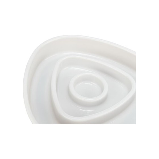 Trixie Voerbak Slowfeeding Kunststof / Tpr Grijs 15X15 CM 350 ML