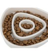 Trixie Voerbak Slowfeeding Kunststof / Tpr Grijs 15X15 CM 350 ML
