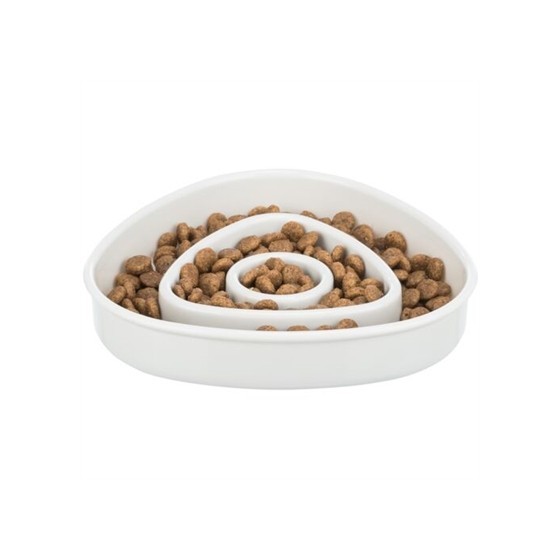 Trixie Voerbak Slowfeeding Kunststof / Tpr Grijs 15X15 CM 350 ML