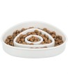 Trixie Voerbak Slowfeeding Kunststof / Tpr Grijs 15X15 CM 350 ML