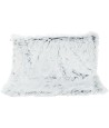 Trixie - Radiator Hangmat Harvey Langhaar Pluche / Velours Wit Zwart, 45x31x26cm