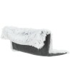 Trixie - Radiator Hangmat Harvey Langhaar Pluche / Velours Wit Zwart, 45x31x26cm