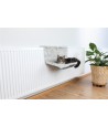Trixie - Radiator Hangmat Harvey Langhaar Pluche / Velours Wit Zwart, 45x31x26cm