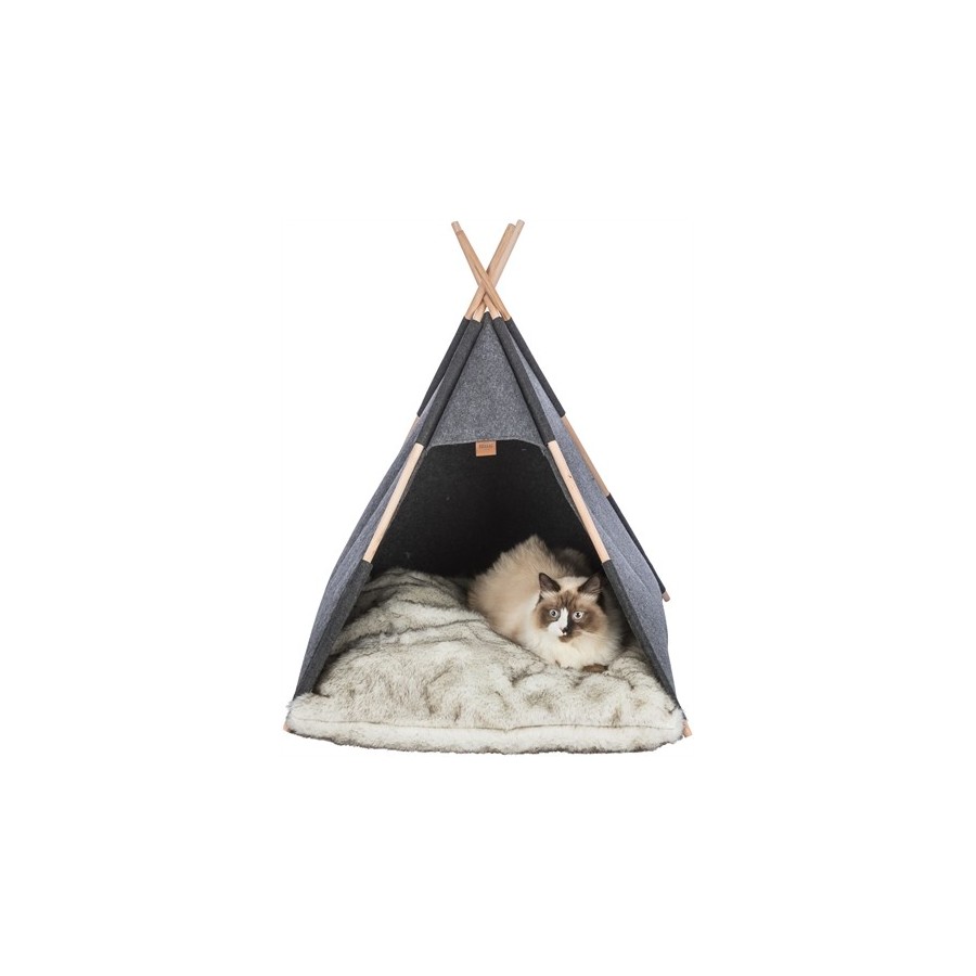 Trixie Schuilplaats Tipi Vilt Antraciet 70X70X70 CM