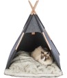 Trixie Schuilplaats Tipi Vilt Antraciet 70X70X70 CM