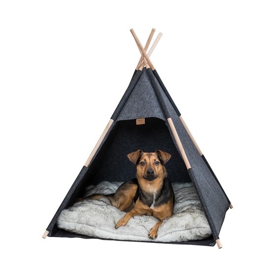 Trixie Schuilplaats Tipi Vilt Antraciet 70X70X70 CM