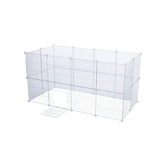 Trixie - 4 Uitbreidingspanelen Voor 62460 Metaal Wit, 35x35cm