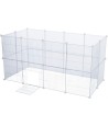 Trixie - 4 Uitbreidingspanelen Voor 62460 Metaal Wit, 35x35cm