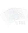 Trixie - 4 Uitbreidingspanelen Voor 62460 Metaal Wit, 35x35cm