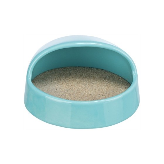 Trixie - Zandbad Muizen/Hamsters Keramiek Turquoise, 16x14x8cm 3st